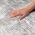 thumbnail image 3 of Addison Rugs Dream Shag Premium Machine Washable Transitional Squares Gray Rectangle Rug, 9' x 12', 3 of 8
