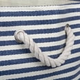 thumbnail image 2 of DII Paper Bin Pinstripe Nautical Blue Round Medium, 2 of 2