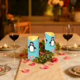 thumbnail image 6 of Cute Penguin with Sunglasses Swim Circles Flickering Flameless Candles with Remote Timer Battery Operated LED Tealight Set of 2 S, 6 of 8