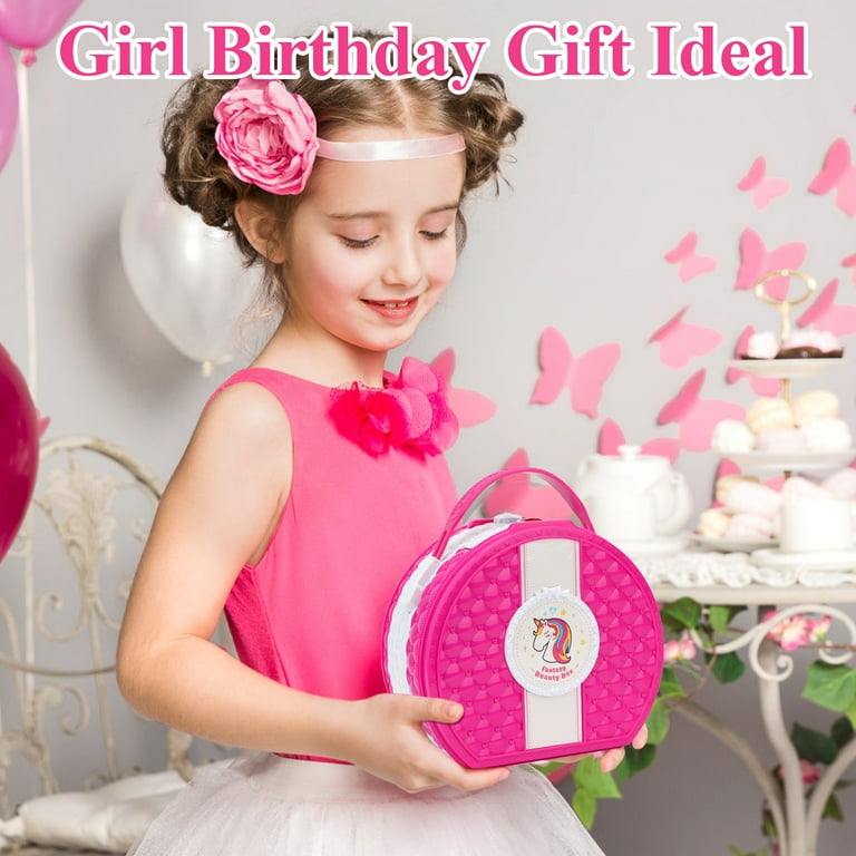 Sendida Kids Makeup Kit for Girls 66PCS Washable Toy with Brushes