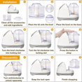 thumbnail image 6 of Posame Chopper Dual Blade 1.5 Cup Electric Food Chopper Processor FD05_K, 6 of 6