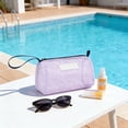 thumbnail image 6 of Ohmyroo Portable Mesh Beach Bag Breathable Organizer For Swimming Goggles Toiletries Gym Use Assorted Colors 8 Inch, 6 of 6