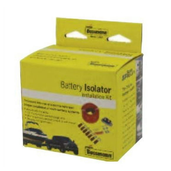 Bussman Battery Isolator Wiring Kit RB-BIK-1882 Used To Make Battery Isolator Installation Easier; 15 Foot 18 Gauge Wire; With Wire/Connectors/Hardware