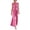 Hot Pink, variant on Women's Sleeveless Twist Knot Waist Maxi Dress Casual Round Neck Flowy Long Dress Pull on Faux Wrap Flattering Fit Breathable Comfortable Summer Spring