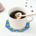 thumbnail image 5 of Bingfone Vintage Cute Yellow Rubber Ducks Leather Drinks Coasters with Set of 6,Suitable for Home Kitchen,Coffee Cup Coasters Home Gift, 5 of 7