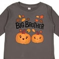 thumbnail image 4 of Inktastic Big Brother Pumpkins with Fall Leaves Boys Long Sleeve Toddler T-Shirt, 4 of 5