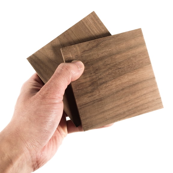 WEUVEB Natural Black Walnut Wood Planks for Handicrafts, Smooth Finish, 2 Pieces, Ideal for Projects and Woodworking