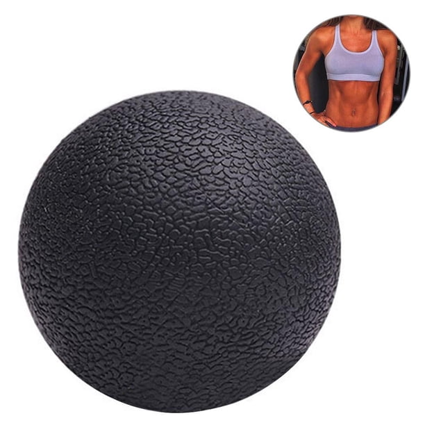 TPE Lacrosse Ball Sports Yoga Muscle Relax Roller Fitness Masaje (Negro)