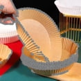 thumbnail image 3 of 100pcs Air Fryer Disposable Paper Liner Non-stick Baking Parchment Paper Liners, 3 of 5