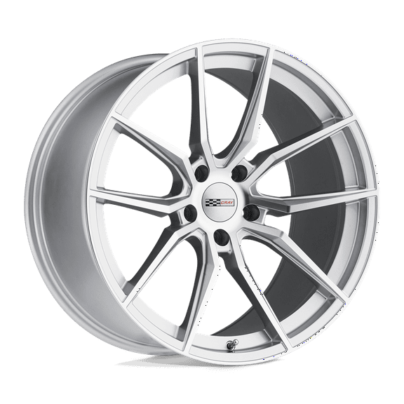 Cray Spider 20X9 5X120 38Et 67.06Cb Silver W/ Mirror Cut Face Wheel