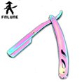 thumbnail image 2 of Fnlune, maquinilla de afeitar de peluquería recta para hombres, depilación, vello de axila, vello púbico, maquinilla de afeitar plegable, herramienta de depilación y 1 hoja Tan Jianjun  unisex, 2 of 2