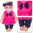 thumbnail image 5 of 12 Inch Baby Doll for Girls - Soft Vinyl Play Doll with Polka Dot Outfit & Pacifier, Ideal for Pretend Play & Gifting, 5 of 7