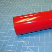 Red 12" x 10 Ft Roll of Glossy Oracal 651 Vinyl for Craft Cutters and Vinyl Sign Cutters