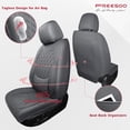 thumbnail image 2 of Car Seat Covers Full Set Faux Nappa Leather Seat Covers for Cars Breathable Front Seats with Lumbar Support and Rear Fit for Automotive Sedans SUVs Pickups, 2 of 9