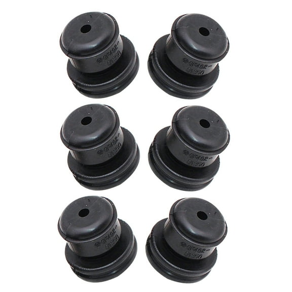 unbranded  6 Pcs Car Engine Cover Shock-absorbing Rubber Pad Handle Mud Motor Kit Cars Black