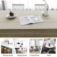 thumbnail image 4 of ZC5HAO Table Cloth Cotton Linen Tablecloth Wrinkle Free Stitching Tassel Tablecloth Rectangle Table Cloth for Dinning Kitchen Tabletop Decoration (Almond Yellow, Rectangle/Oblong，55 x 79 Inch), 4 of 6