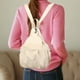 thumbnail image 4 of Bolsa de pecho grande capacidad beige, bolso cruzado, mochila, 4 of 6