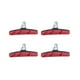 thumbnail image 5 of WORGEOUS 2 pares de bicicletas de ciclismo en bicicleta Mountain Road V Zapatas de freno Zapatas de frenado Bloques Accesorios de ciclismo para Sistema de frenos en V de MTB (rojo), 5 of 7