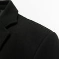 thumbnail image 6 of JTieacloth Men's Lightweight Jacket Mens Autumn And Winter Casual Single Breasted Suit Collar Pocket Wool Woolen Coat Small Blazer Windbreaker Black, 6 of 6