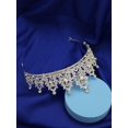 thumbnail image 3 of Royal 1pc Women Rhinestone Crown Design Luxury Headband For Party Tiaras, 3 of 3