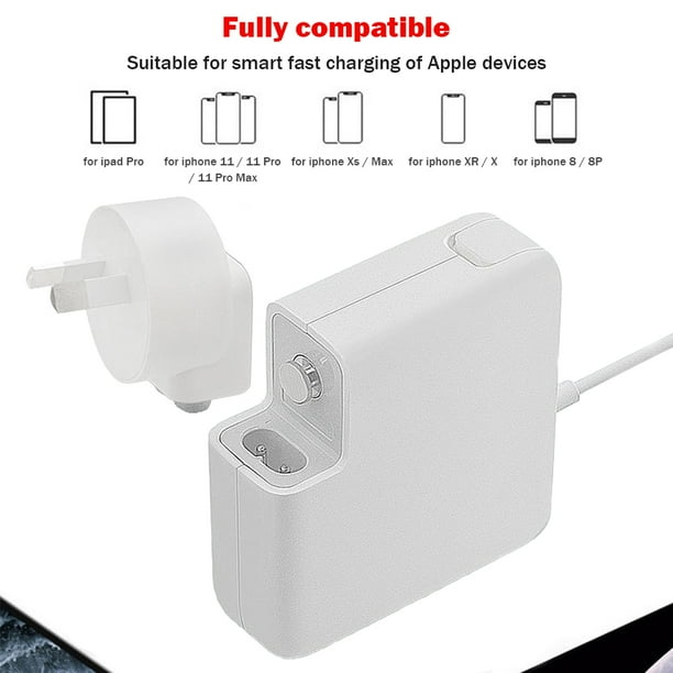 Cargador de repuesto de 45W, 60W, 85W, cargador rápido AU para Macbook Pro 11/13/15 pulgadas Air