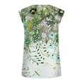 thumbnail image 5 of ICHUANYI Women's Tops Summer Fashion Casual Floral Print V Neck Sleeveless T Shirt, 5 of 5