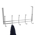 thumbnail image 3 of Chrome Plated Steel Over the Door 5 hook Hanging Rack, 3 of 4