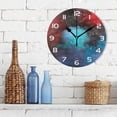 thumbnail image 3 of GZHJMY Space Galaxy Wall Clock, 10" Silent Non Ticking Round Clock, Oil Painting Easy to Read Clock for Living Room Bedroom Bathroom Home Decor Holiday Gifts, 3 of 7