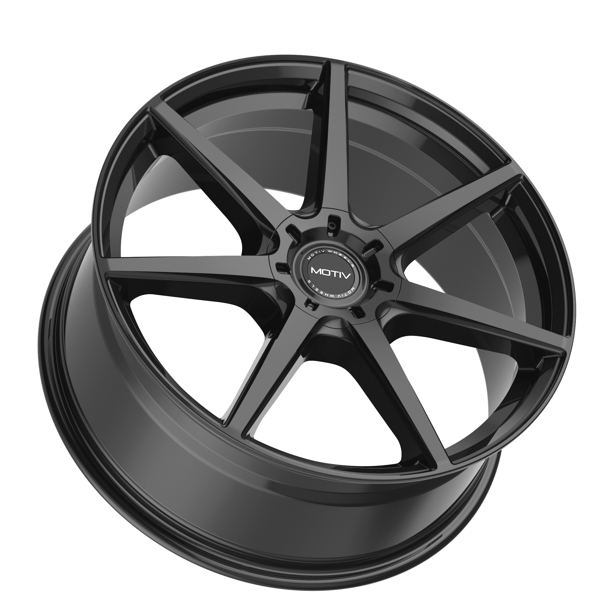 Motiv 17x7.5 5X4.50 432B Rigor Black Wheel Rim