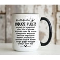 thumbnail image 1 of Nana's House Rules Mug - As Picture - 11Oz, 1 of 5