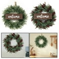 thumbnail image 3 of Girlsshop Simulated Plant Persian Grass Acacia Fruit Welcome Door Decoration Wreath,red, 3 of 7