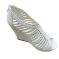 thumbnail image 6 of Top Moda Denver-1 Women's Bird Cage Gladiator Wedge Heel Sandals Platform ShoesTop Moda Denver-1 Women's Bird Cage Gladiator Wedge Heel Sandals Platform Shoes WHITE 6, 6 of 6