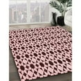 thumbnail image 3 of Ahgly Company Machine Washable Indoor Square Transitional Brown Red Area Rugs, 5' Square, 3 of 7
