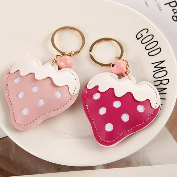 ifundom Strawberry Keychain Set of 3 Alloy Pendant Cute Charm Accessories Perfect Gift for