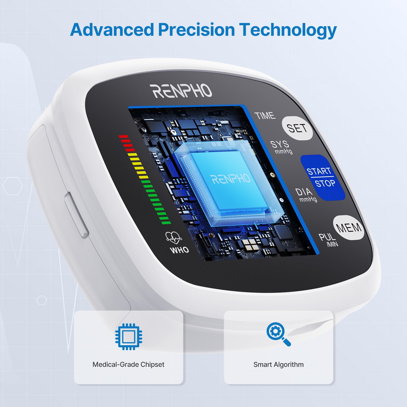 RENPHO Wrist Blood Pressure Monitor with LCD Display photo 2