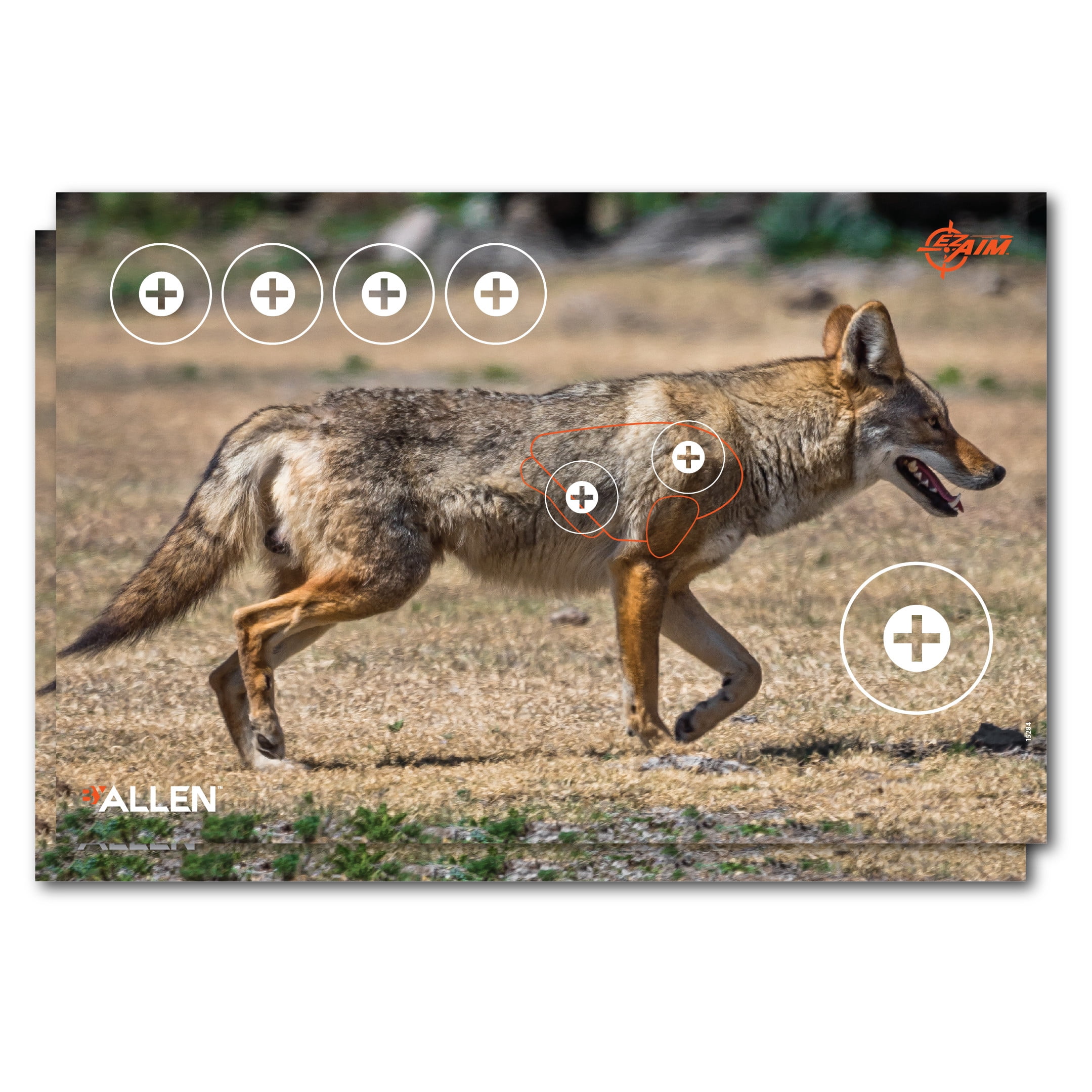 Ez Aim Paper Shooting Targets, Coyote, 35 In x 25 In, 2-Pack, Multi-Color, 2 Pack