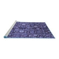 thumbnail image 2 of Ahgly Company Machine Washable Indoor Rectangle Oriental Blue Traditional Area Rugs, 5' x 8', 2 of 4