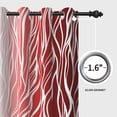 thumbnail image 5 of DaShan Ombre Red Blackout Curtains for Bedroom/Living Room,Abstract Grommet Darkening Window Drapes 42x63 Inch,2 Panels, 5 of 7