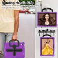thumbnail image 7 of KYJX Kids Case for iPad (A16) 11th/10th Generation 11"/10.9" 2025/2022 Case with Shoulder Strap, Shockproof Handle Kickstand, Purple, 7 of 7