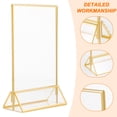 thumbnail image 3 of Shisuyan Clear Menu Display Stand Desktop Poster Holder Acrylic Sign Holder for Restaurants with Base, 3 of 9
