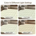 thumbnail image 7 of ODIKA 4'x6' Ultra-Soft Area Rug, Layered Checkered Farmhouse Plaid Boho Border Doormat Gingham Rag Flowing None Washable, Bare feet friendly, Silk-Touch for Bedroom Home office, 7 of 7
