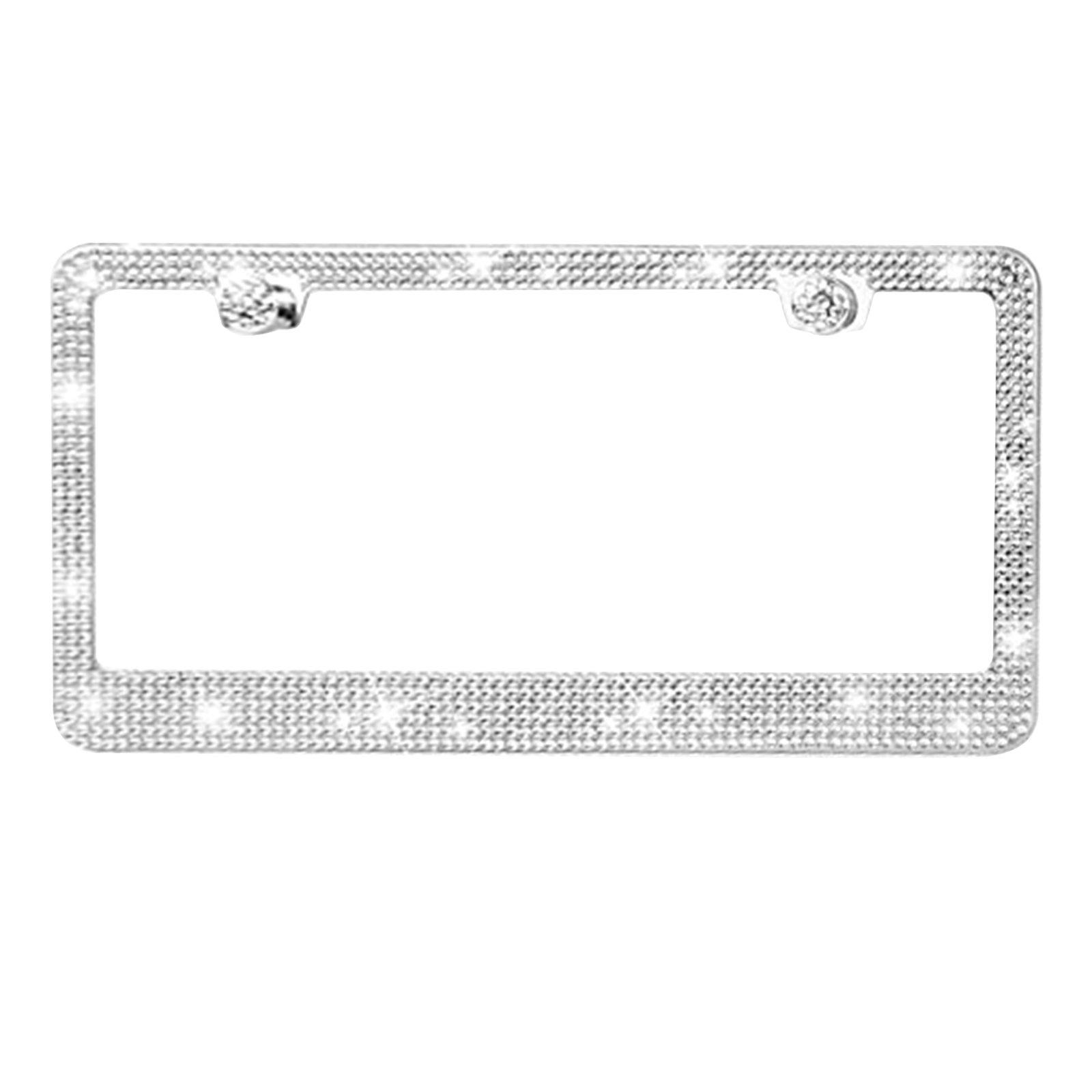 Bling Rhinestone License Plate Frames, Bedazzled Sparkly Cute Diamond Car  License Plate Frame, Glitter Crystal Tag Frame, Stainless Steel Frame,31*16*2CM 