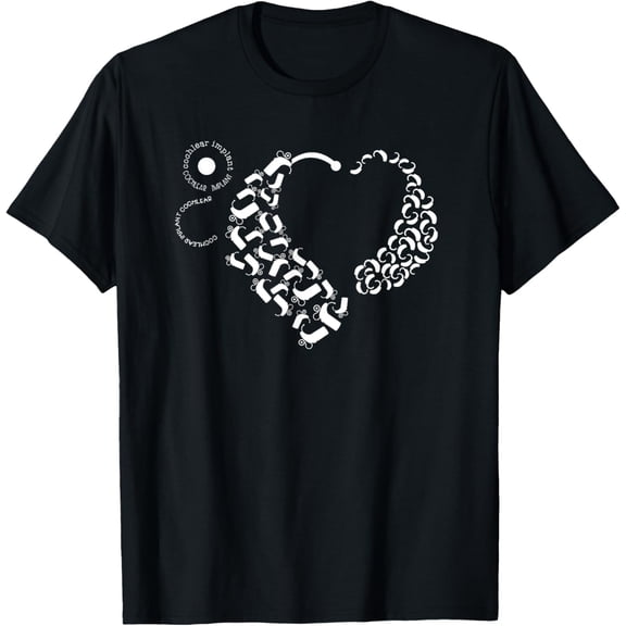 t-shirt Cochlear Implant and Hearing Aid Design T-Shirt mens，black，women，funny，journey，Crew Neck, Short Sleeve,custom clothing patterns.gift