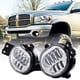 thumbnail image 1 of BICYACO New Version LED Fog Light Compatible with Dodge Ram 1500 2002-2008 Dodge Ram 2500/3500 Pickup Truck 2003 2004 2005 2006 2007 2008 2009-1 Pair Chrome, 1 of 7