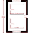 thumbnail image 4 of CreativePF [14x30bk-w] Black Horizontal Double Diploma Frame with 2 Opening White Matting | Holds 2- 6x8-inch Documents with installed Wall Hanger (White Mat-vertical Black Frame, 10x12), 4 of 4