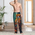 thumbnail image 6 of Lsque Colorful Owl Forest Print Men's Pajama Pants, Lounge Pant - Comfortable Home Wear,Elastic Waistband, Stylish Design-X-Large, 6 of 9