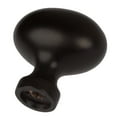 thumbnail image 3 of GlideRite 1.125 in. Classic Oval Cabinet Knobs, Matte Black, Pack of 10, 3 of 4