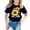 Navy, variant on TIREOW Girls and Boys Short Sleeve T Shirts Solid Color Round Neck Daily Casual T Shirt Top Summer Trendy Sunflower Printed Tee Tops