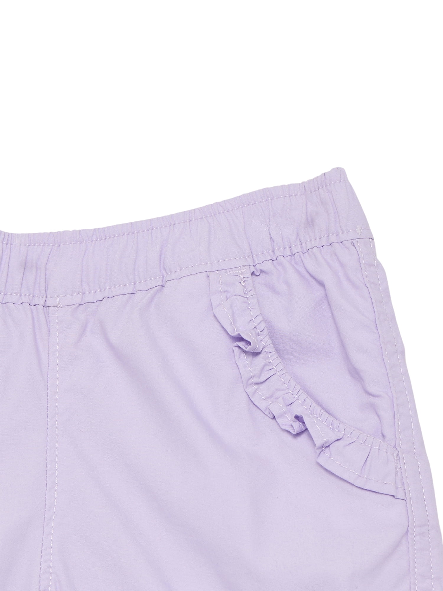 Wonder Nation Baby Girl Ruffle Pocket Shorts, Sizes 0-24 Months