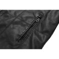 thumbnail image 4 of European and American size stand-up collar PU leather jacket retro men's jacket, 4 of 12